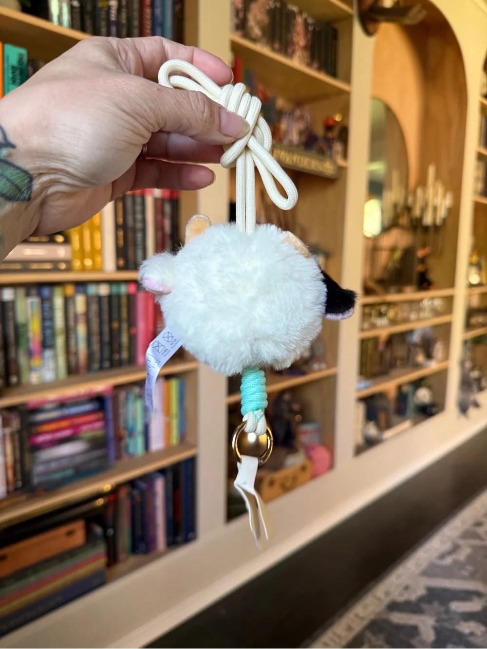 BOGO NIB BB3 phone lanyard white cow with special eyes